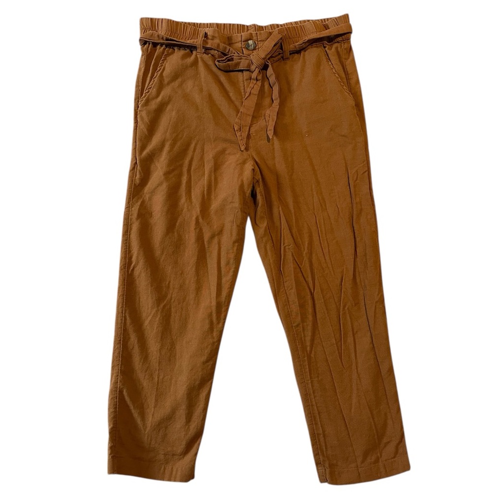 American Eagle Brown Boyfriend Paper Bag Pants
